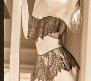 Lingerie Women Babydoll Sleepwear Lace Bra Dress G-string