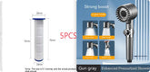 The Third Gear Adjustable Strong Supercharged Shower Head Household Bath Shower Hose Shower Head - Serenity Spaces