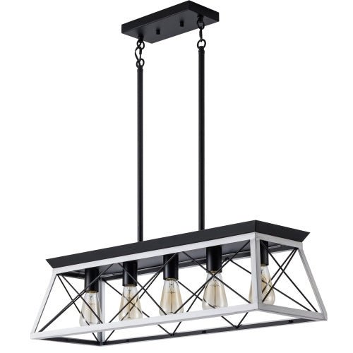 5 Lamps Farmhouse Chandelier Dining Room White - No Bulbs Unavailable Platform - Temu - Serenity Spaces