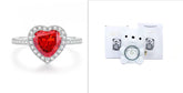 Eternal Rose Teddy Bear Gifts Box With Necklace Rotate Rose Jewelry Box Valentine Wedding Storage Gift Case For Women Girlfriend - Serenity Spaces