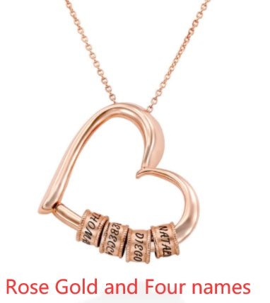 Personalized Heart Necklaces Women Jewelry Custom Name Necklaces & Pendants Mothers Day Gift - Serenity Spaces