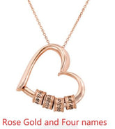 Personalized Heart Necklaces Women Jewelry Custom Name Necklaces & Pendants Mothers Day Gift - Serenity Spaces