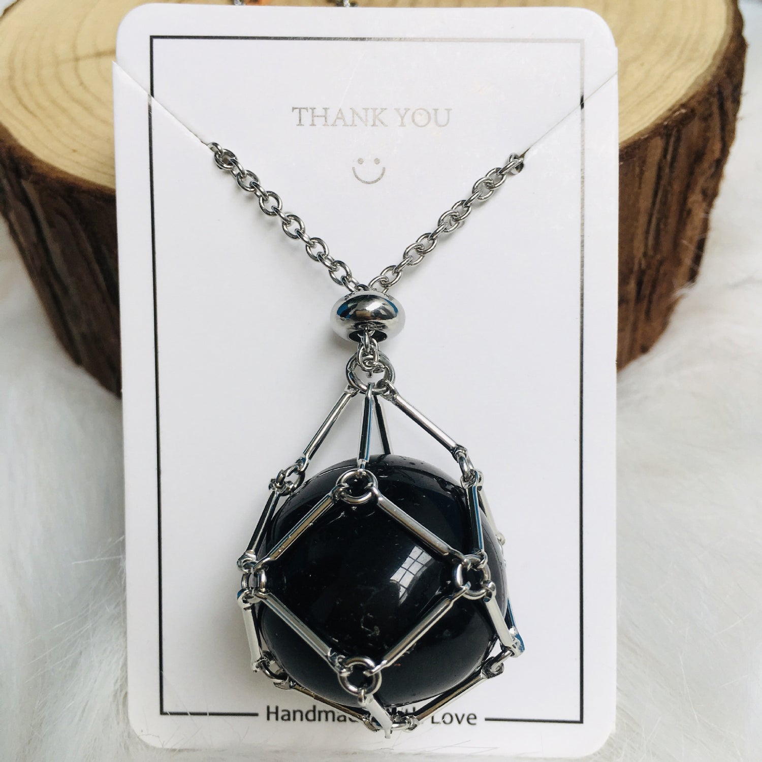 Natural Energy Crystal Pendant - Serenity Spaces