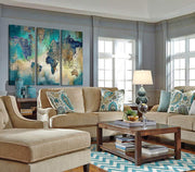 Canvas Wall Art for Living Room - World Map Wall Decor - Large Wall Art for Bedroom - Office Artwork - Map Wall Art 16"X32" 3 Piece Canvas Wall Art