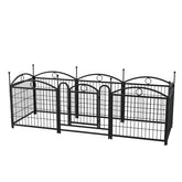 Dog Playpen Indoor 24 Inch 8 Panel Metal Dog Playpen - Serenity Spaces