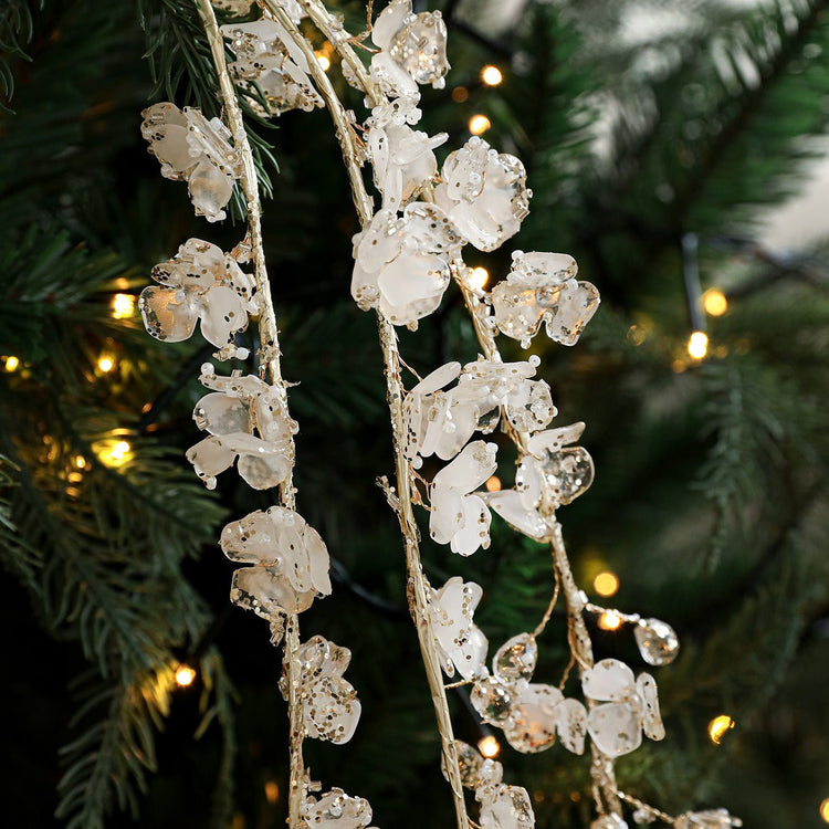 Acrylic White Crystal Twig Cutting Creative Decoration - Serenity Spaces