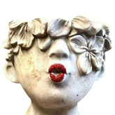 Resin Garden Faces Flower Pots Home Decor - Serenity Spaces