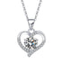 Love Design Silver Necklace Earrings Ring Suit Women - Serenity Spaces