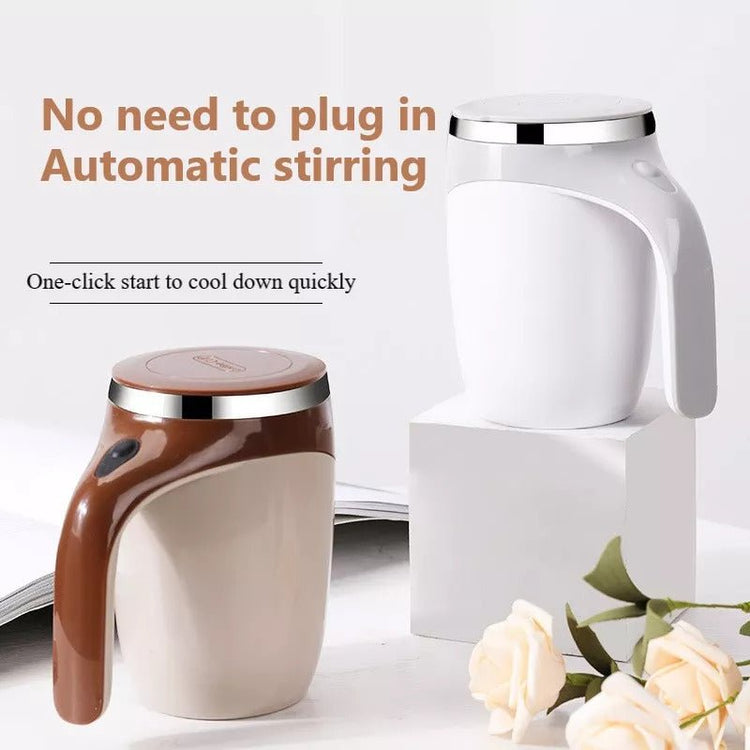 Rechargeable Model Automatic Stirring Cup Coffee Cup High Value Electric Stirring Cup Lazy Milkshake Rotating Magnetic Water Cup - Serenity Spaces