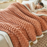 Coral Flannel Winter Thicken Thermal Cover Blanket - Serenity Spaces