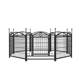 Dog Playpen Indoor 24 Inch 8 Panel Metal Dog Playpen - Serenity Spaces