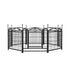 Dog Playpen Indoor 24 Inch 8 Panel Metal Dog Playpen - Serenity Spaces
