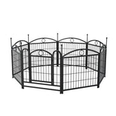Dog Playpen Indoor 24 Inch 8 Panel Metal Dog Playpen - Serenity Spaces