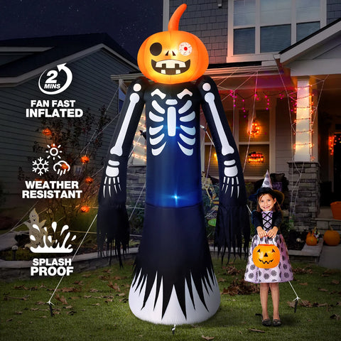 9FT Halloween Inflatables Decorations, Large Halloween Decorations Outdoor Halloween Yard Inflatables