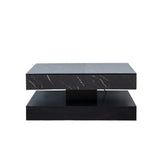 6.93IN High LED Coffee Table,Modern Coffee Table For Living Room,Living Room Tables,Large Living Room Furniture,LED Lights - Serenity Spaces