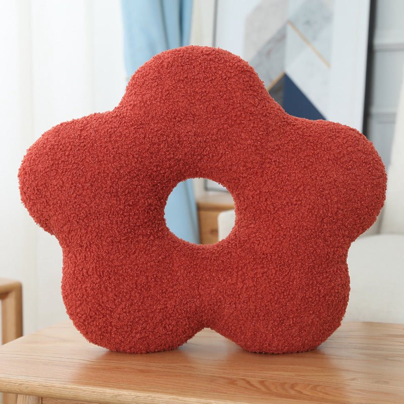 Plush Three Dimensional Special Shaped Pillow Round Lumbar Support - Serenity Spaces