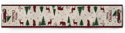 Christmas Truck Cotten Linen Table Runners 90 Inches Long, Red Buffalo Plaid, Non-Slip Burlap Table Cloth Runner for Home/Dining/Wedding/Party/Holiday, Farmhouse Christmas Theme Table Decorations