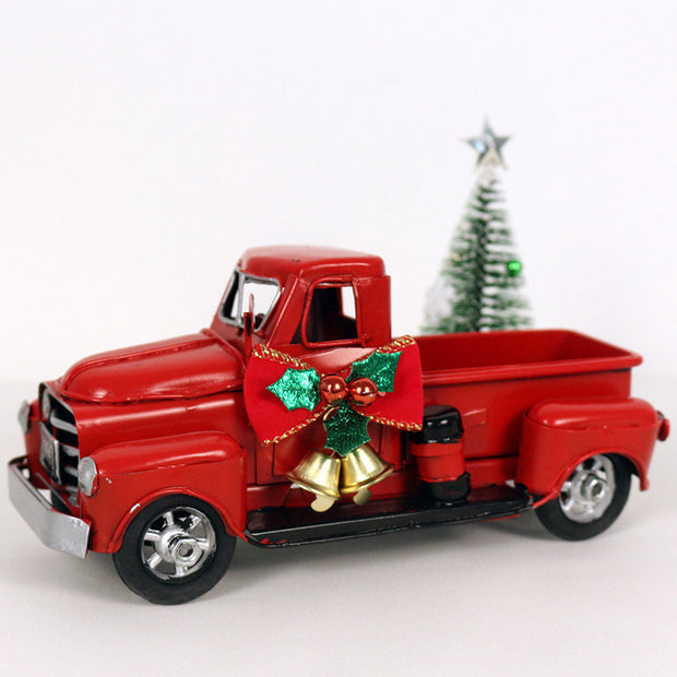 Retro Red Truck Christmas Decoration Ornaments