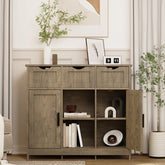 Storage Cabinets,Wooden Floor Cabinet,with Drawers And Shelves Storage Cabinets,Accent Cabinet For Living Room,Bedroom,Bathroom Furniture Home Decor - Serenity Spaces