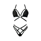 2 piece Sexy Hollow Webbing Sexy Underwear Lingerie Set - Serenity Spaces