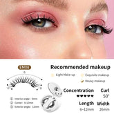 Magnetic False Eyelashes Integrated Storage Box Glue - free Magnet False Eyelashes Natural Makeup Tools With Applicater - Serenity Spaces
