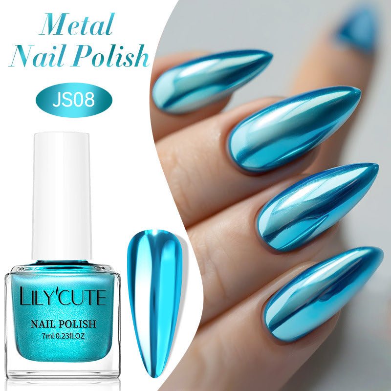 Quick - dry Metallic Mirror Nail Polish, No Baking Required - Serenity Spaces