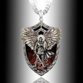 Warrior Guardian Holy Angel St. Michaels Pendant Necklace - Serenity Spaces