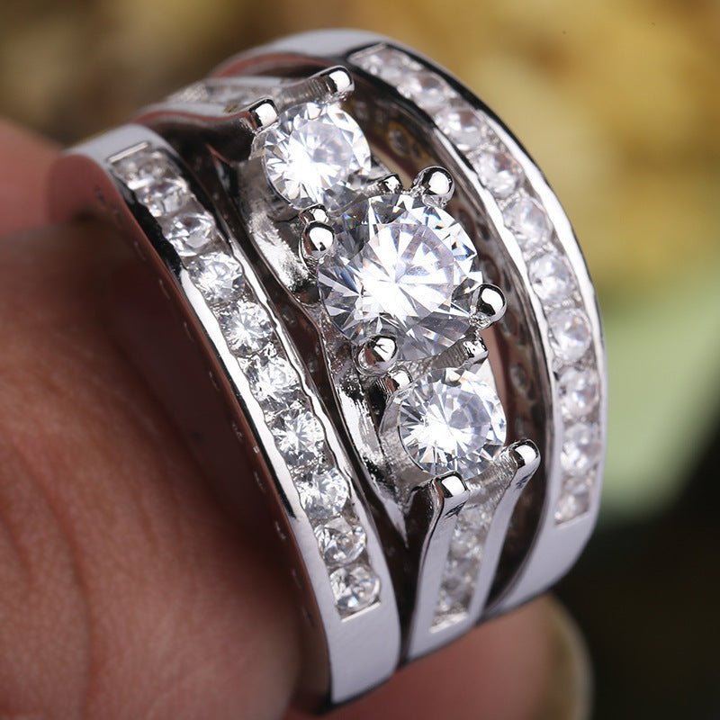 Couple Three - piece Set Ring European And American Fashion - Serenity Spaces