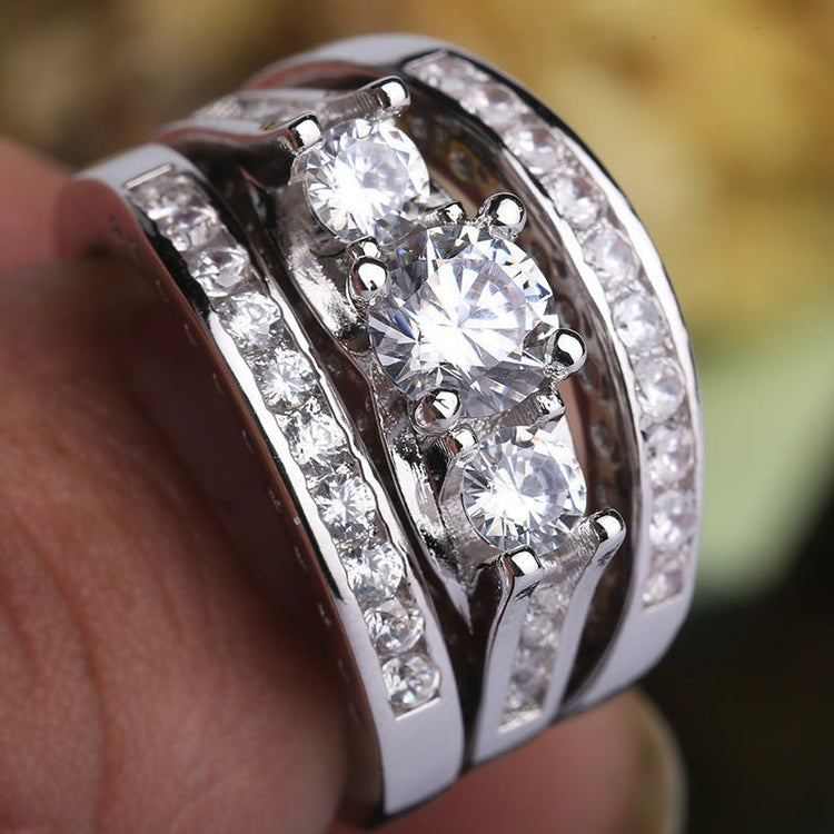 Couple Three - piece Set Ring European And American Fashion - Serenity Spaces