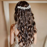 Bride New Hair Accessories Handmade Pearl Headdress - Serenity Spaces