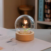 Artificial Tulip Flower Night Light Ornaments Handmade DIY Bedside Lamp LED Night Lamp Bedroom Decor Birthday Gifts Table Lamp - Serenity Spaces