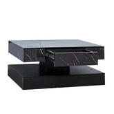 6.93IN High LED Coffee Table,Modern Coffee Table For Living Room,Living Room Tables,Large Living Room Furniture,LED Lights - Serenity Spaces