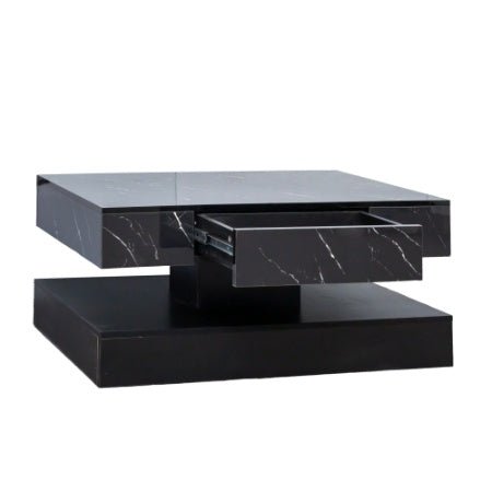 6.93IN High LED Coffee Table,Modern Coffee Table For Living Room,Living Room Tables,Large Living Room Furniture,LED Lights - Serenity Spaces