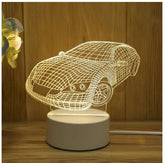 3D Lamp Acrylic USB LED Night Lights Neon Sign Lamp Xmas Home Decorations For Room Decor Valentines Day Gifts - Serenity Spaces