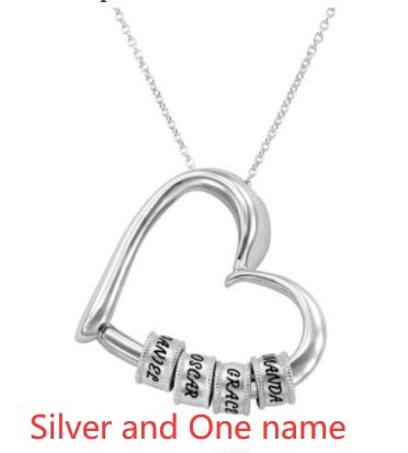 Personalized Heart Necklaces Women Jewelry Custom Name Necklaces & Pendants Mothers Day Gift - Serenity Spaces