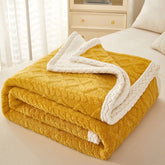 Blanket Double Thickened Warm Coral Fleece Sofa Blanket - Serenity Spaces