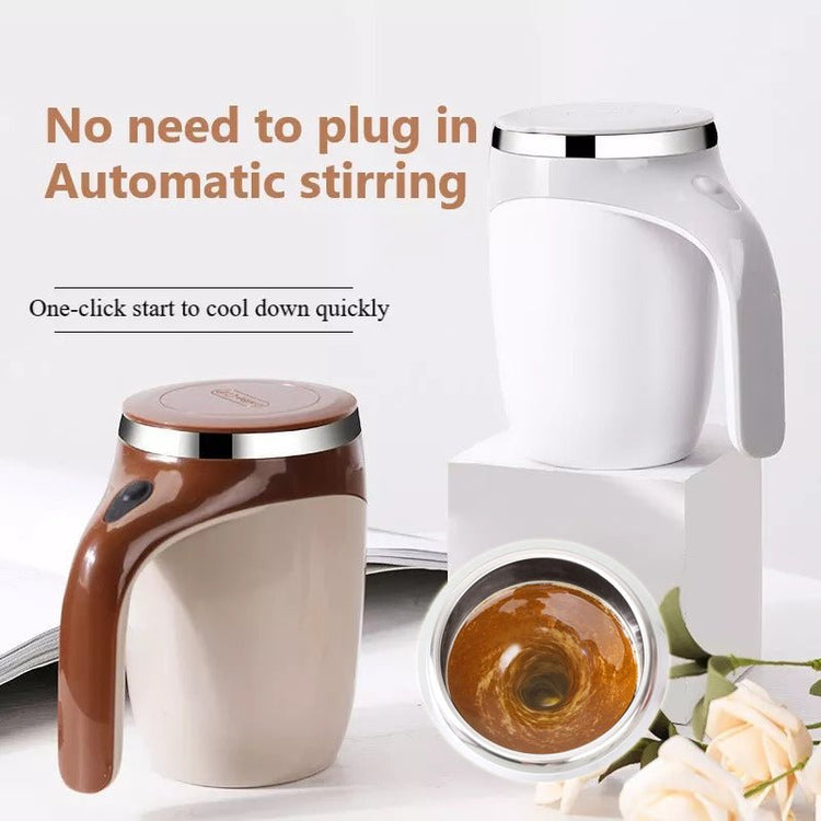 Rechargeable Model Automatic Stirring Cup Coffee Cup High Value Electric Stirring Cup Lazy Milkshake Rotating Magnetic Water Cup - Serenity Spaces