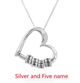 Personalized Heart Necklaces Women Jewelry Custom Name Necklaces & Pendants Mothers Day Gift - Serenity Spaces