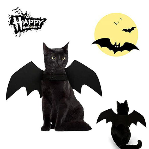 Halloween Creative Halloween Pet Cat Small Dogs Bat Wings Halloween Cat Wings Accessories Halloween Decorations Pet Supplies