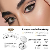 Magnetic False Eyelashes Integrated Storage Box Glue - free Magnet False Eyelashes Natural Makeup Tools With Applicater - Serenity Spaces
