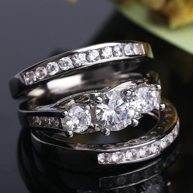 Couple Three - piece Set Ring European And American Fashion - Serenity Spaces