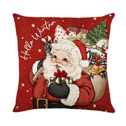 45Cm Christmas Decorations Christmas Cushion Cover Pillowcase 2024 for Home Ornament Xmas New Year Christmas Decor 2025 Home