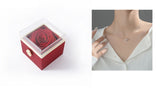 Fashion Acrylic Rotating Rose Jewelry Box - Serenity Spaces