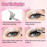 12 Rows Of 150 Segmented Lashes In Clusters - Serenity Spaces