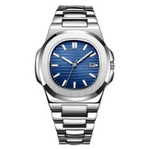 Fashion Steel Belt Calendar Luminous Watch Men - Serenity Spaces