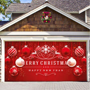 Christmas Background Hanging Cloth Garage Door Patch Holiday Party