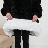 USB Heated Wearable Blanket Oversized Lazy Hoodie With Large Heating Area Back Cozy Warm Sherpa Hoodie Blanket No Battery Pack - Serenity Spaces