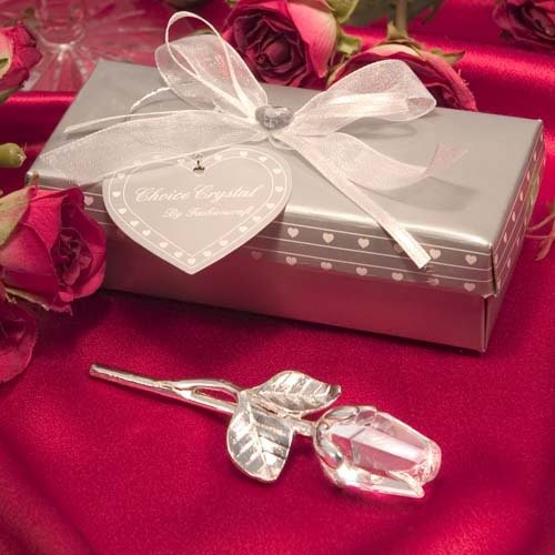 Metal Crystal Rose Decorations - Serenity Spaces