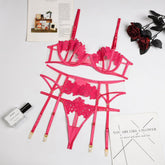 Sexy Thong Flower Embroidery Sexy Lingerie - Serenity Spaces