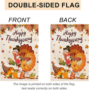Thanksgiving Flag, Thanksgiving Flags 28X40 Double Sided, Burlap Thanksgiving House Flag, Happy Thanksgiving Flags for Outdoors, Funny Thanksgiving Turkey Flag, Thanksgiving Flag